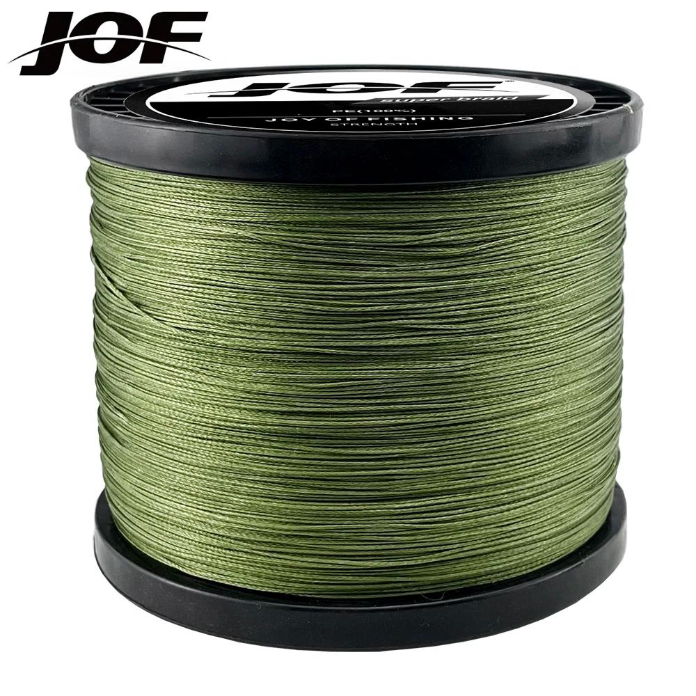 JOF 8 brins 1000M 500M 300M 100M ligne de pêche tressée pêche à la carpe tisse Linha de Pesca Multif