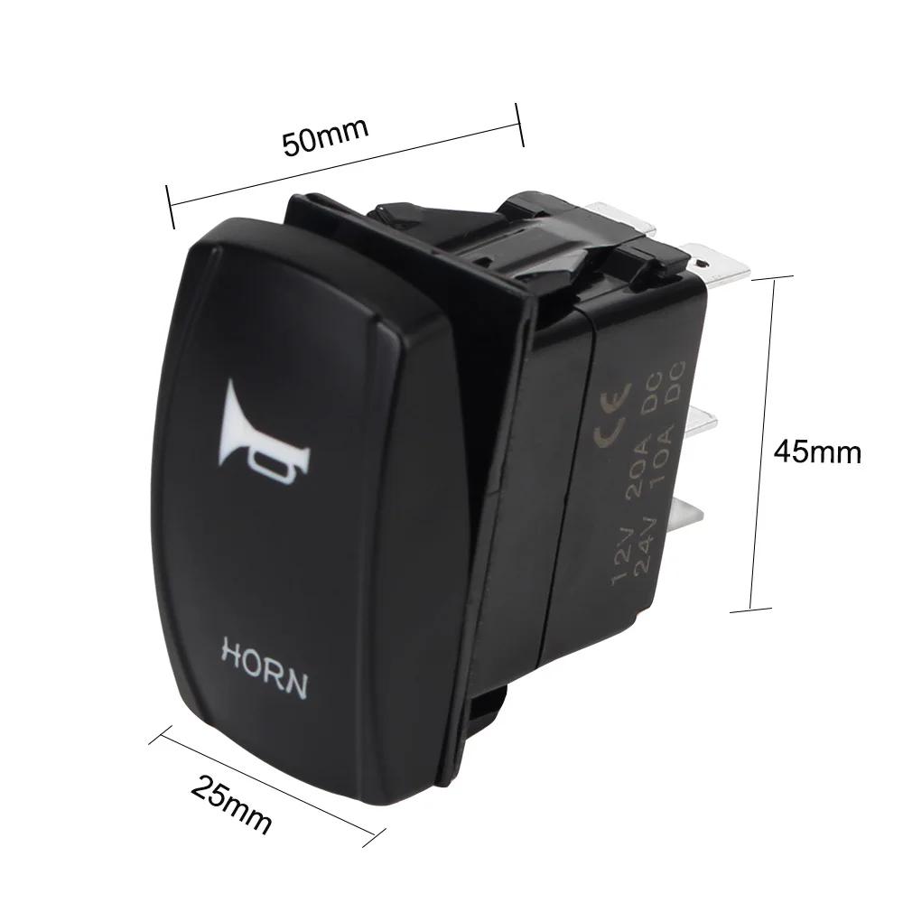Interrupteur à bascule de lumière de voiture 24V 12V, boutons de feux avant arrière LED, accessoires