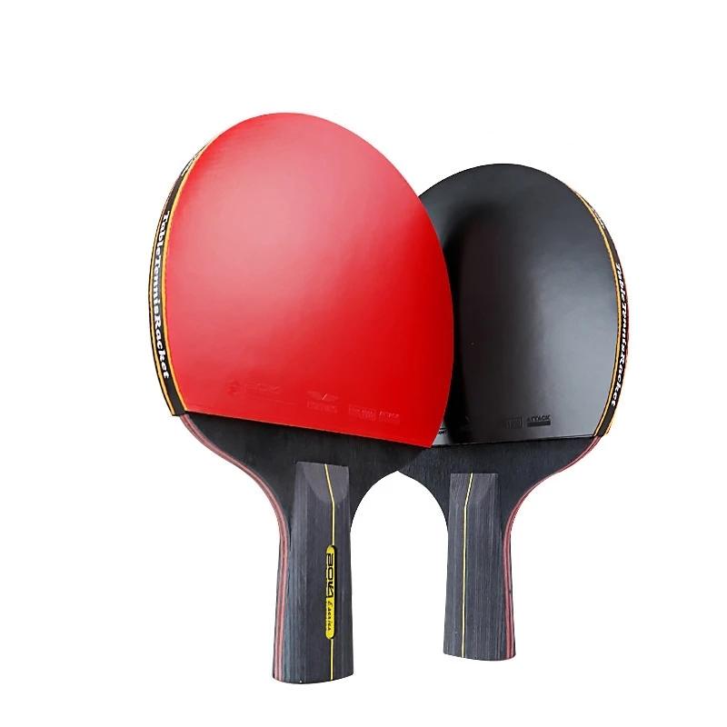 Raquette de Tennis de Table professionnelle 6 étoiles, 2 pièces, ensemble de raquettes de Ping-Pong,