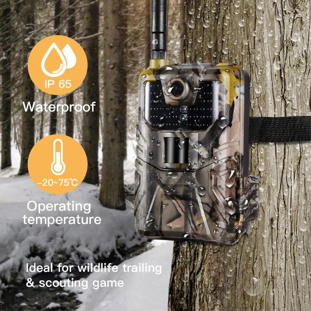 Caméra de surveillance faune 20MP 1080P vision nocturne 2G GSM SMS MMS SMTP Email HC900M pour chasse