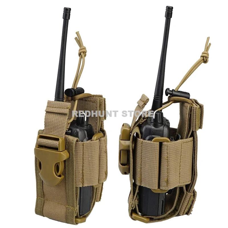Sac de support de Radio tactique réglable, étui de Radio bidirectionnel Molle, support de pochette, 