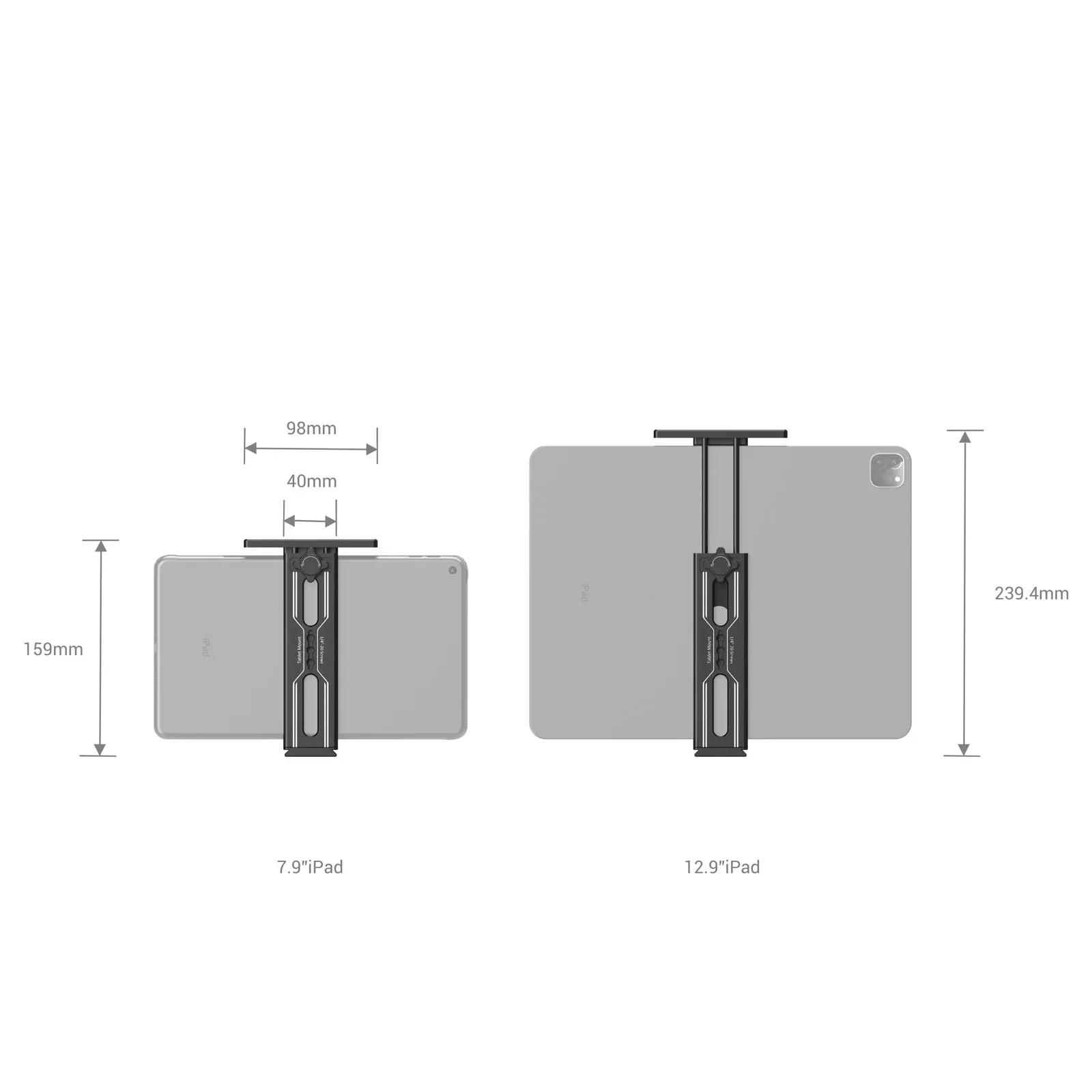 SmallRig-Support pour trépied iPad, adaptateur avec plaque pour Acra Swiss Standard, pour iPad Mini 