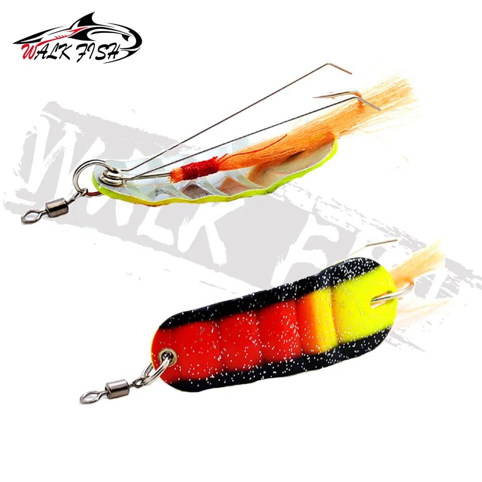 WALK FISH 1 pièces 21g nouveau poisson d'hiver forme leurre de pêche sur glace Mini 6.2 cm tête d'ap