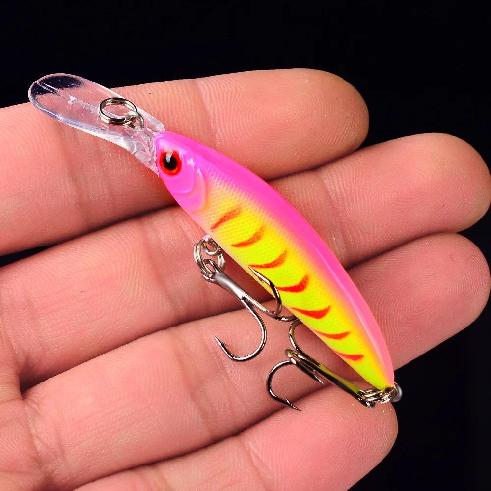 1 pièces leurre de pêche méné 70mm 6g coulant manivelle appât dur Wobblers artificiel brochet carpe 