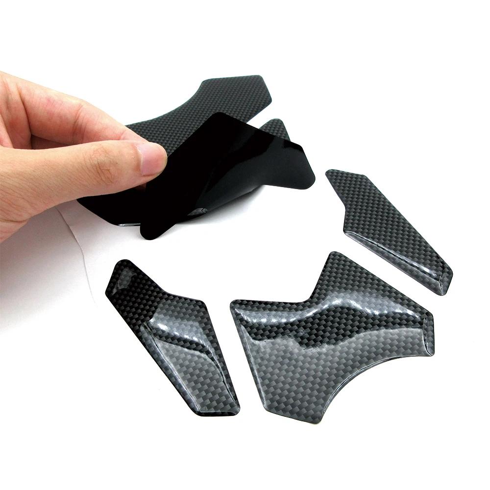 Autocollant d'aspect en Fiber de carbone pour moto, autocollant de couverture de bouchon de réservoi