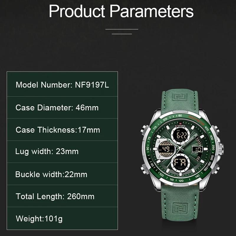 NAVIFORCE – montre-bracelet de Sport pour homme, en acier inoxydable doré, style militaire, à la mod