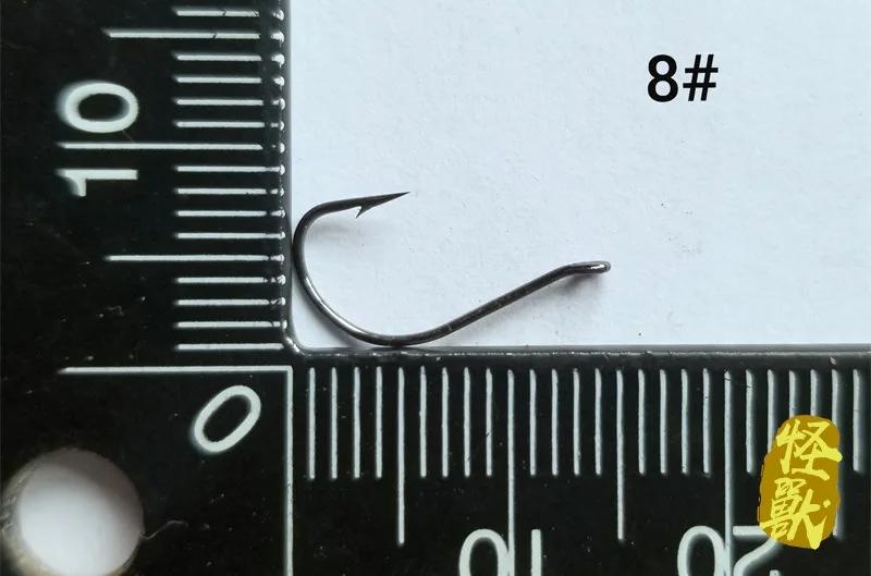 Hameçon de pêche léger et mince en acier à haute teneur en carbone, lot de 20 pièces en vente