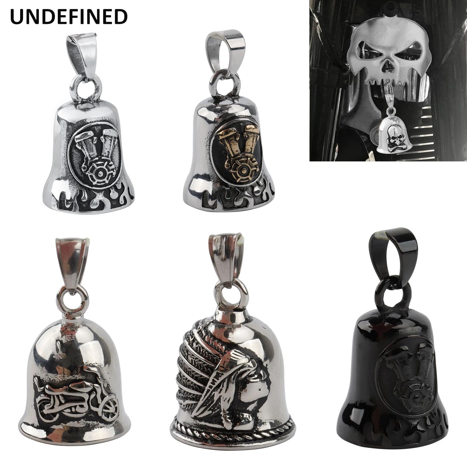 Cloche de moto universelle en acier inoxydable, pour Harley Indian Scout Touring Softail Dyna Bobber