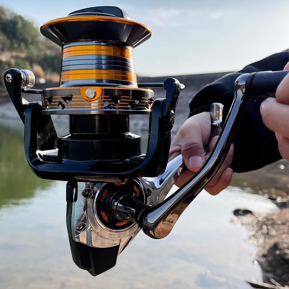 Moulinet de pêche 12000 10000 9000 ligne métallique tasse 30KG traînée Max longue portée bobine de m