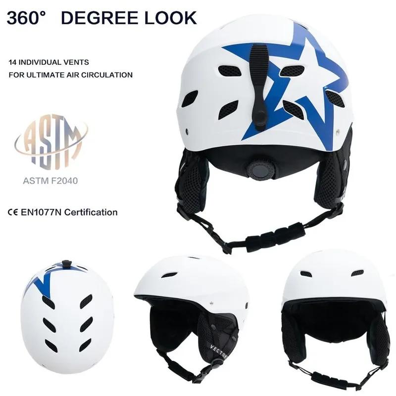 VECTOR-Casque de ski coupe-vent pour homme et femme, 506, pour motoneige, patinage, skateboard, spor
