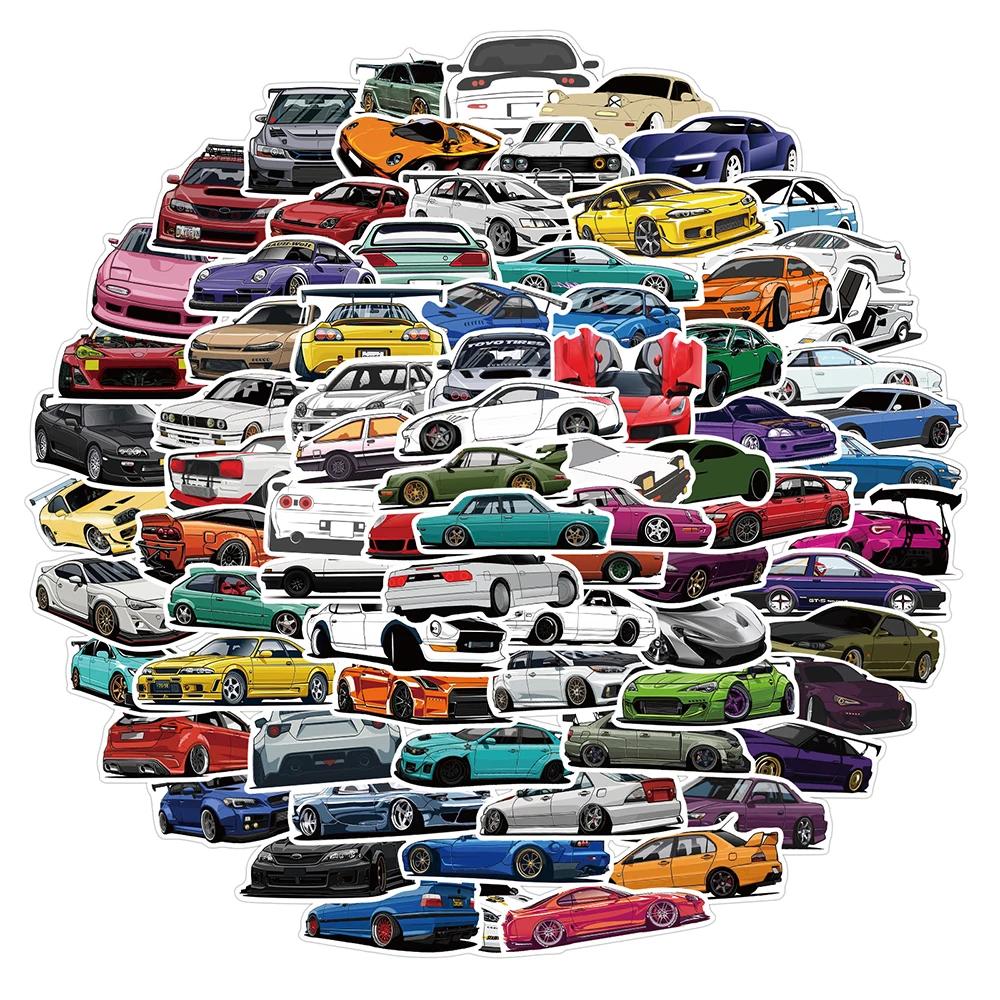 10/50/100 PIÈCES Rétrofit Racing JDM Autocollants Voiture Moto Ordinateur Portable Guitare Étanche G