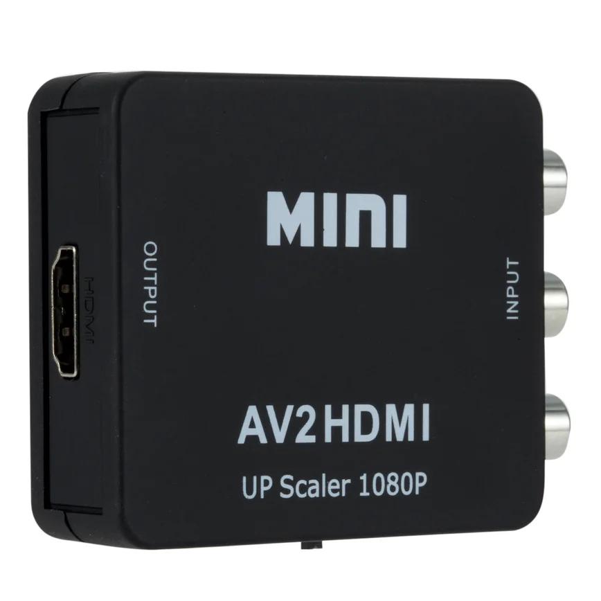 Grwibeou – convertisseur RCA AV vers HDMI, boîtier vidéo AV/CVSB L/R HD 1080P 1920x1080 AV2HDMI, pri