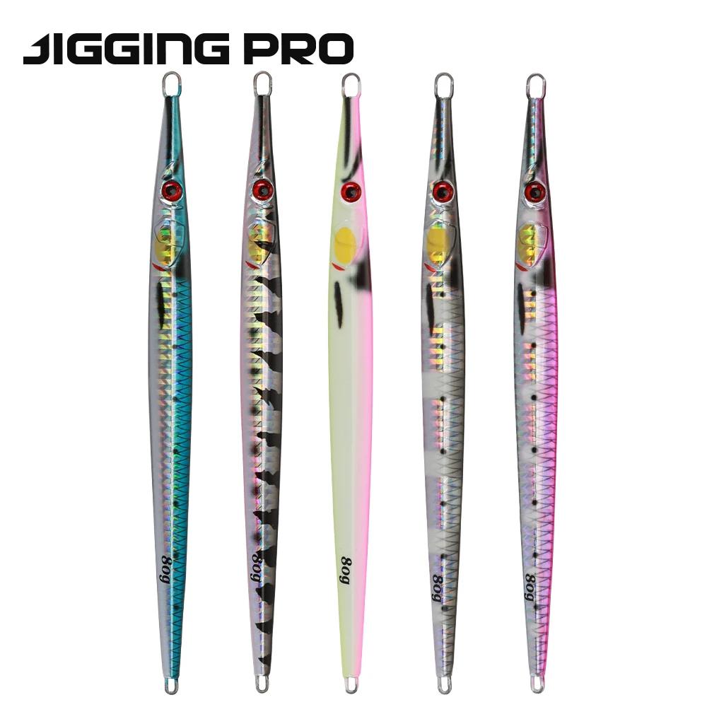 JIGGINGPRO-Leurre de Pêche en Eau Salée, Impression 3D, 40/60/80/100/150g