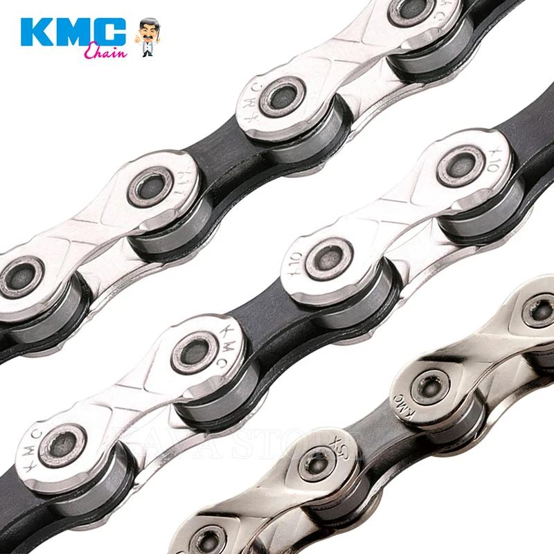 KMC – chaîne de vélo gris argenté, 116 maillons, pour SRAM 9s 10s 11, 9v 10v 11v