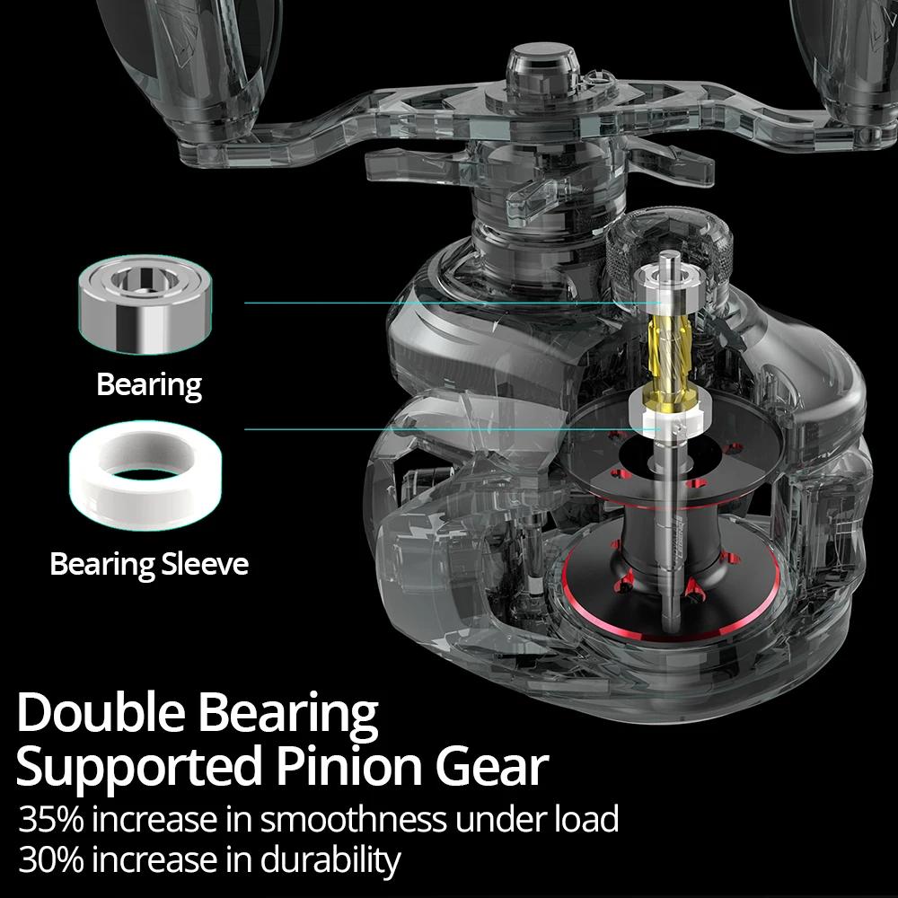 Moulinet de pêche Baitcasting KastKing Royale Legend II & GT 7.2:1 5.4:1 rapport de vitesse bobine e