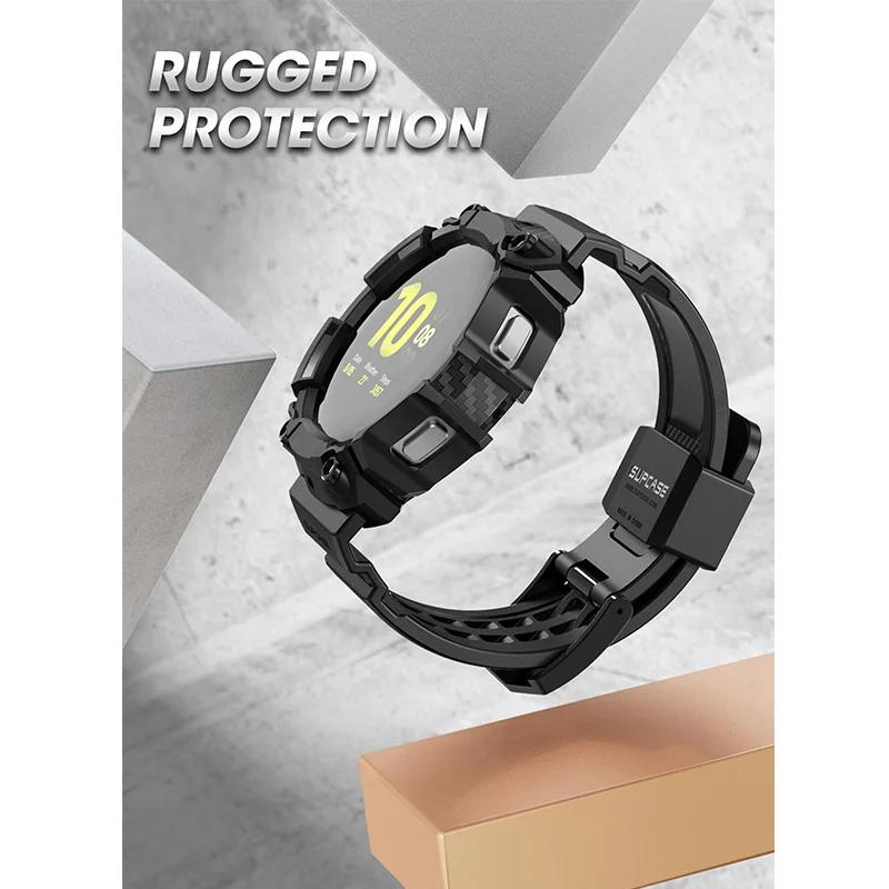 Pour Samsung Galaxy Watch 4 Case (44mm) SUPCASE UB Pro Housse de protection robuste avec bracelets d