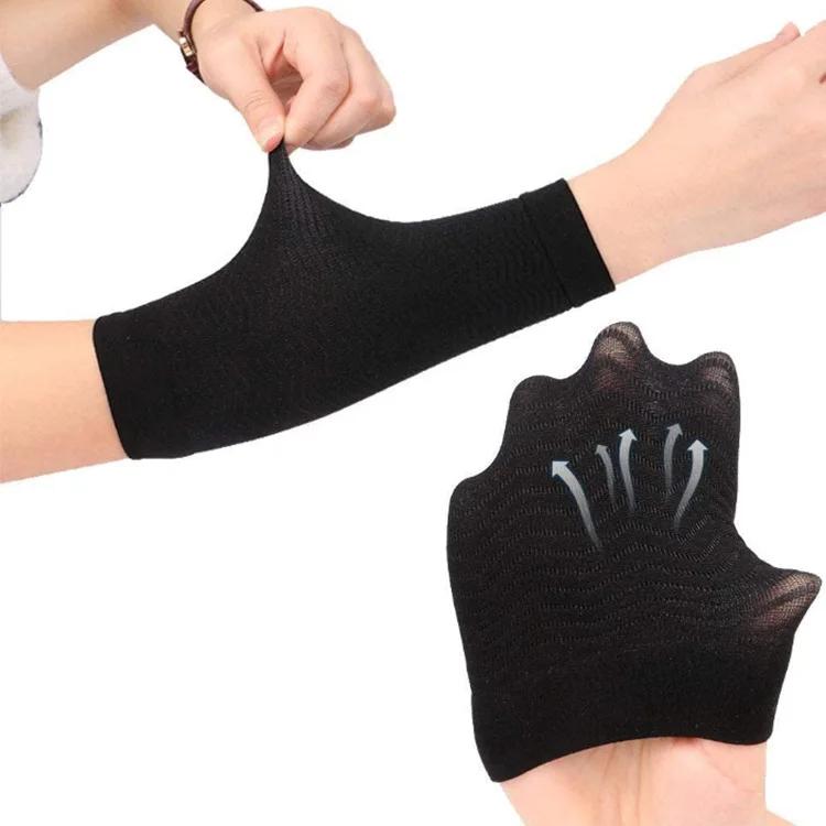 Manchons de bras de Compression élastiques, couvrant les cicatrices amincissantes, améliore la prote