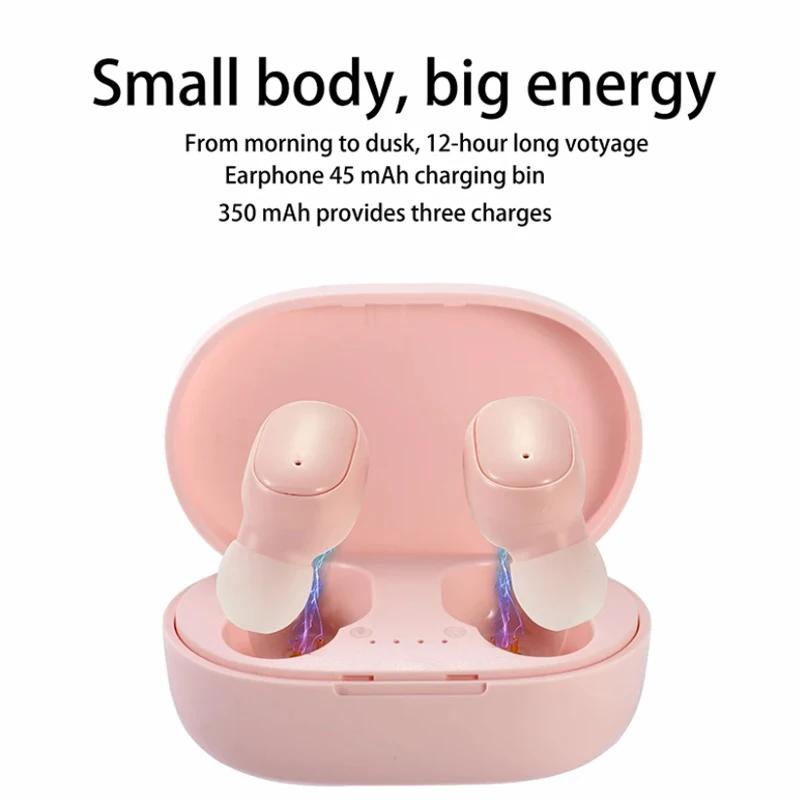 Écouteurs de sport sans fil Bluetooth TWS, casque stéréo, microphone avec boîtier de chargement, tél