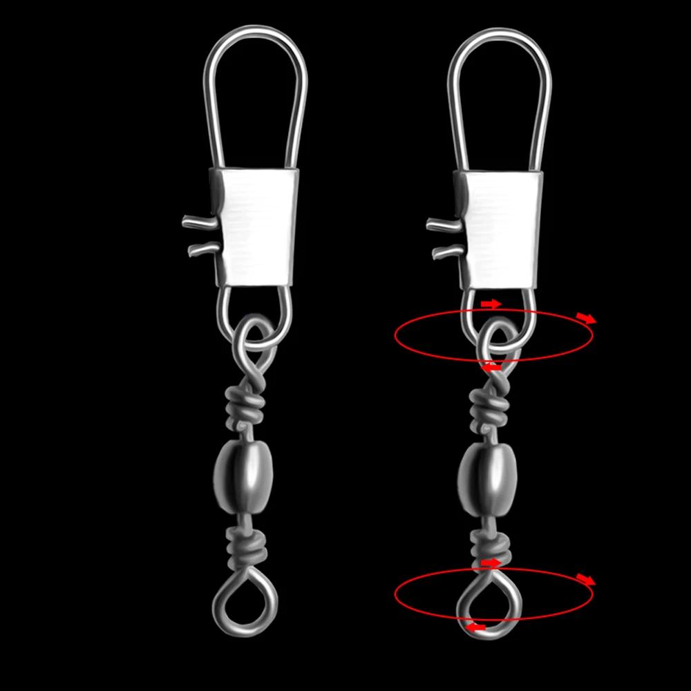 100 pièces 4-12 #   Interlock Snap Pin roulement à billes pivotant roulement anneaux solides connect