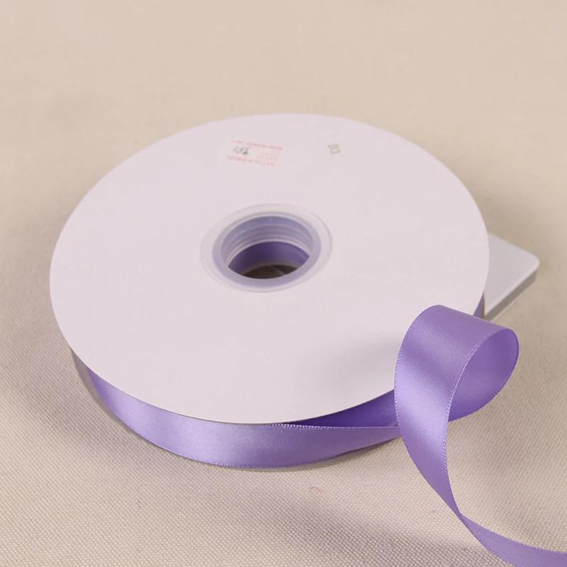 Ruban en Satin de soie violet clair, 6/10/12/15/20/25/40/50MM, décoration de fête de mariage, emball