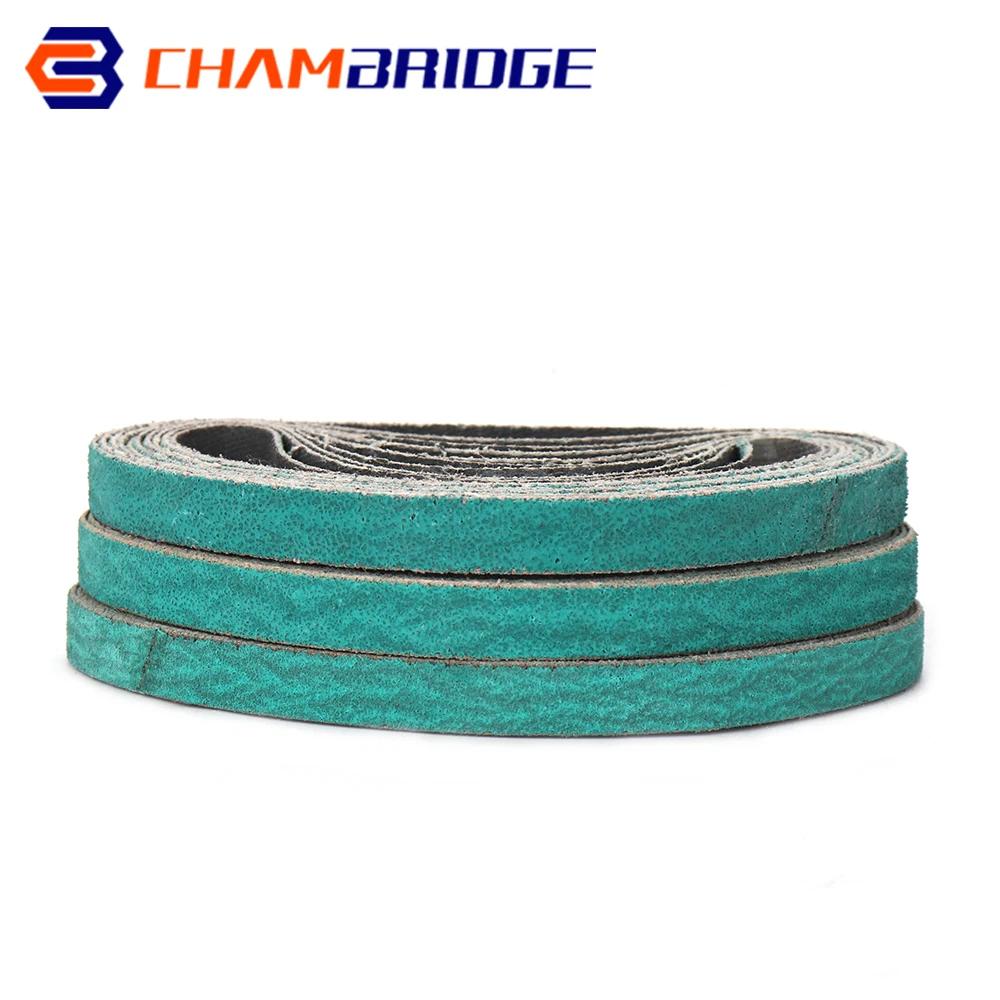 Bande Abrasive 330x10MM, grain 60/80/120, Bandes abrasives en alumine fondue et zircone, pour meuble