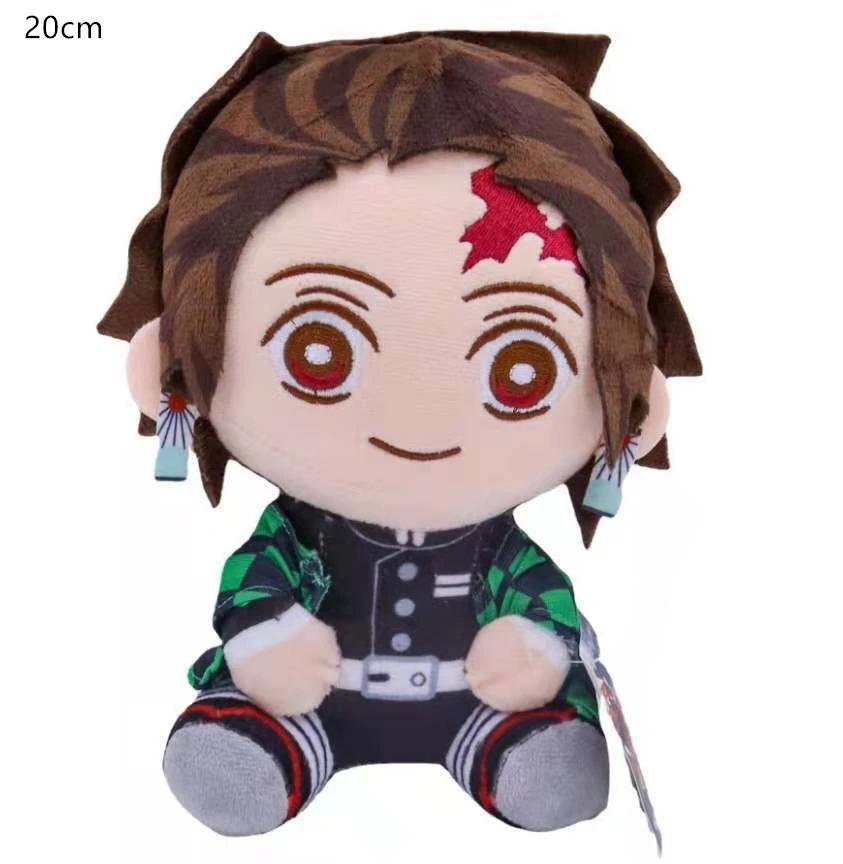 Dessin animé Demon Slayer: Kimetsu No Yaiba Kamado Tanjirou Cosplay poupée oreiller Kawaii jouet en