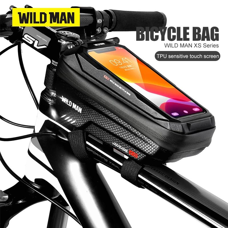 WILD MAN X2 sac de vélo EVA coque rigide écran tactile étanche haute capacité vélo de route VTT Anti