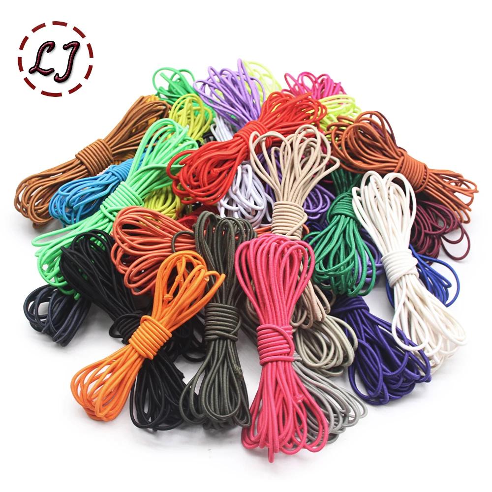 Corde élastique de 2.5mm, cordon de choc, fil extensible pour accessoire de vêtement, artisanat fait