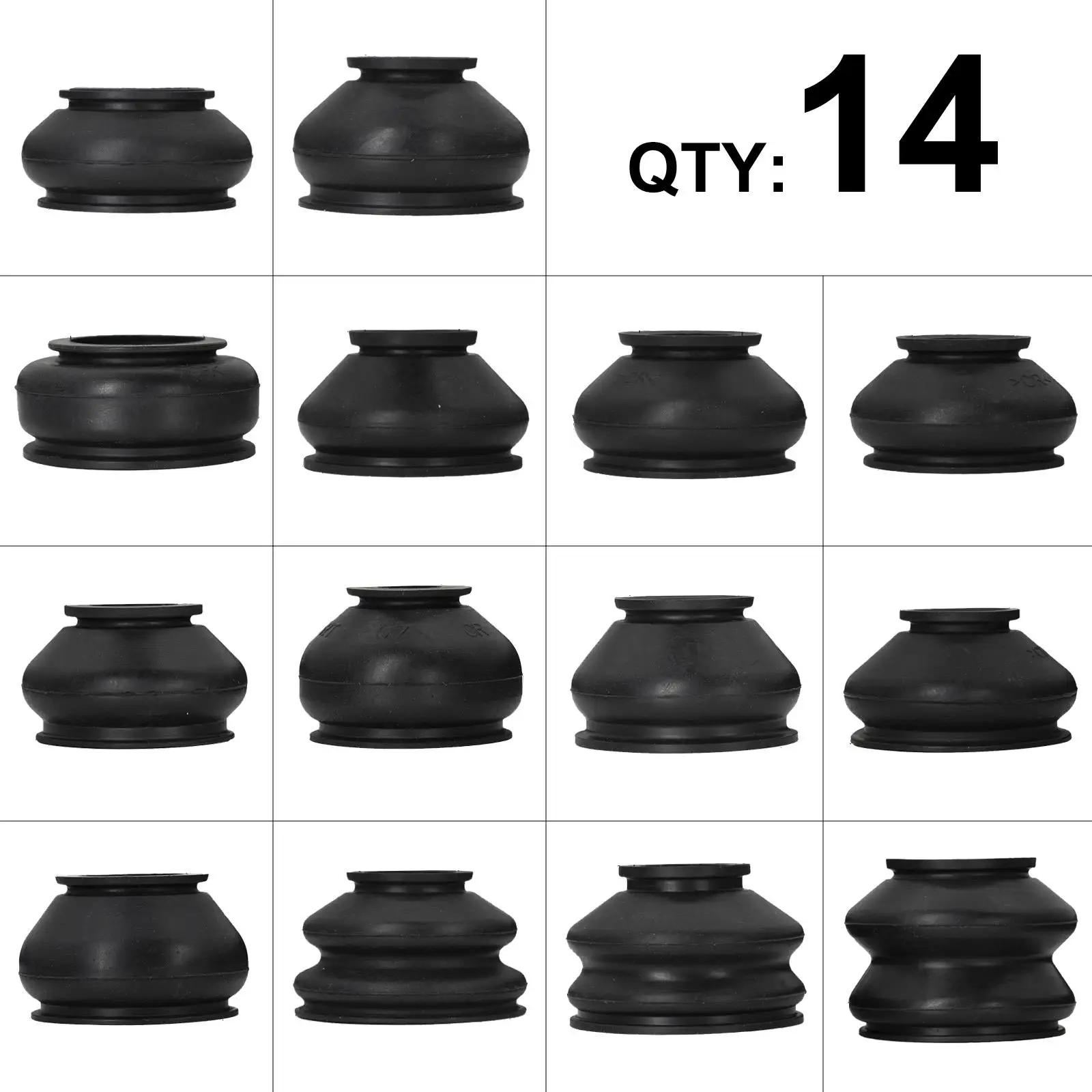 14x Multipack universel voiture Suspension direction rotule en caoutchouc anti-poussière botte couve