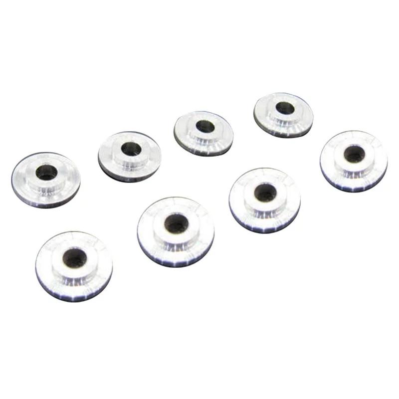 Vis à tête plate et ronde pour parapluie fraisé, 8 pièces, rondelle à rainure conique Concave pour p