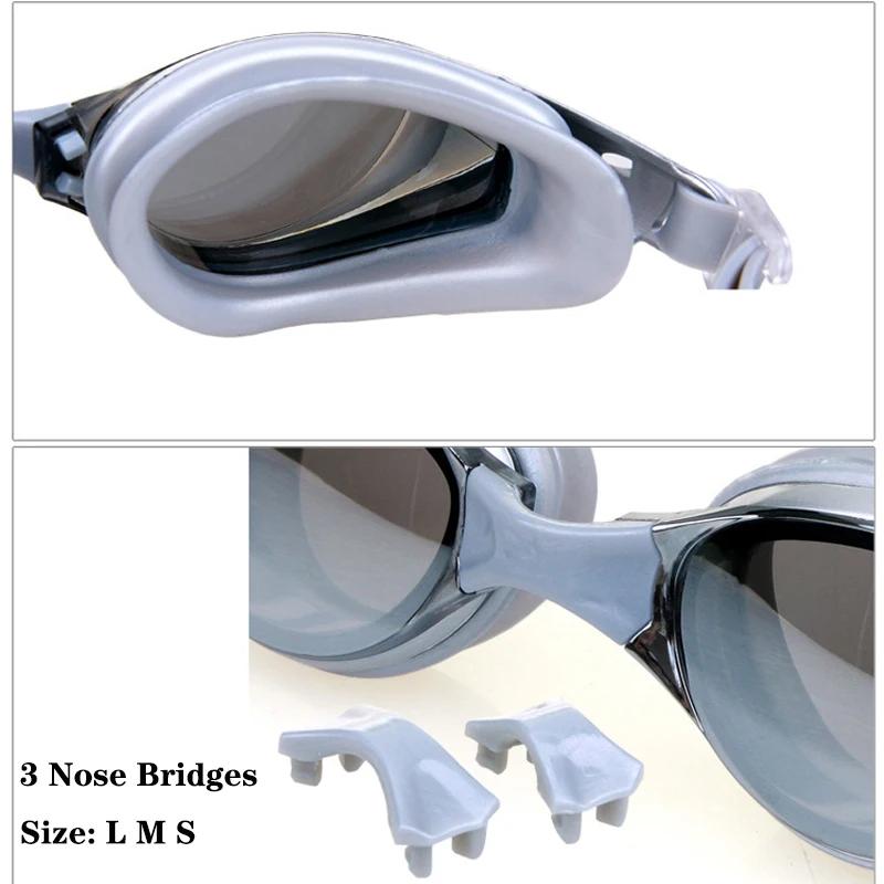 Placage myopie lunettes de natation professionnel étanche Anti-buée UV bouclier lunettes piscine Spo