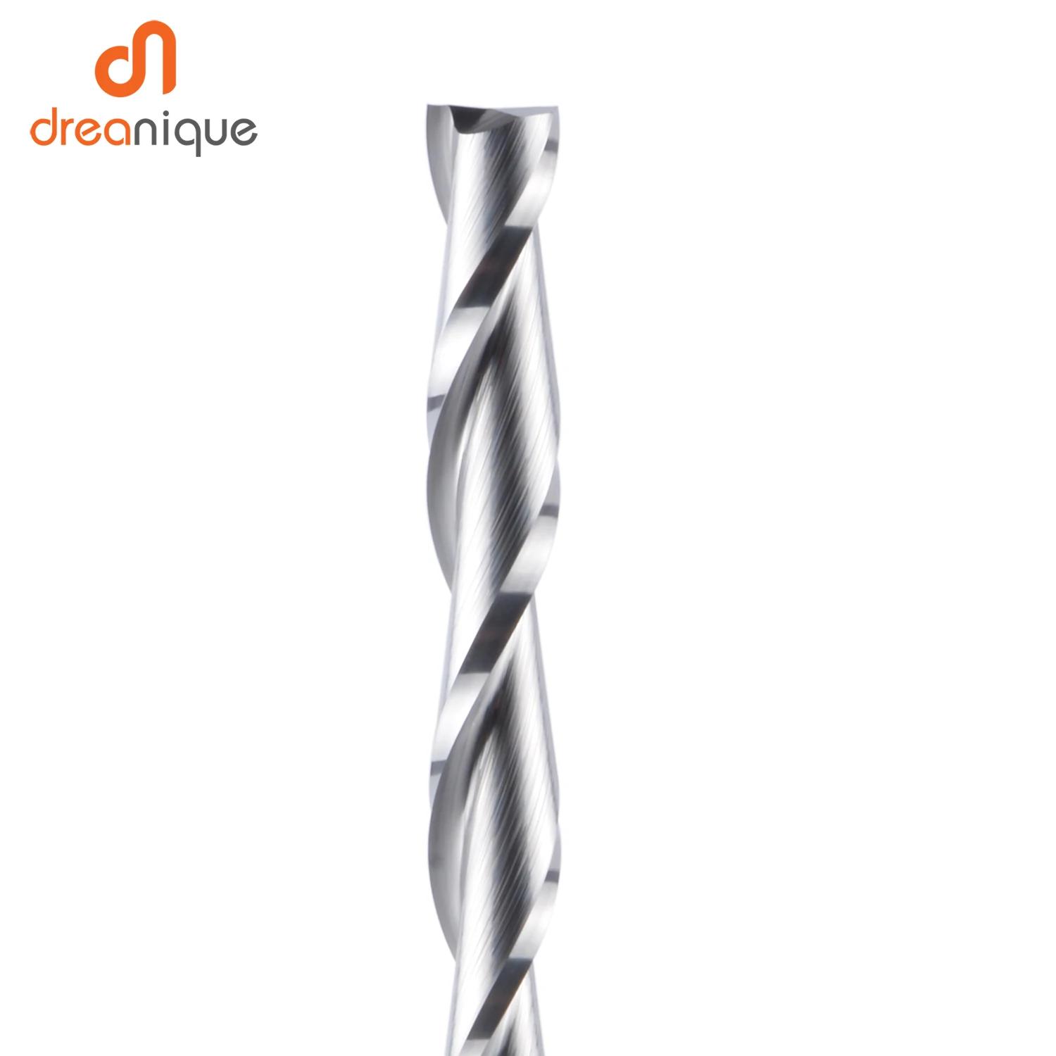 Dreanique-Fraise en carbure monobloc à 2 cannelures, fraise en bout en carbure, mèche de toupie en s