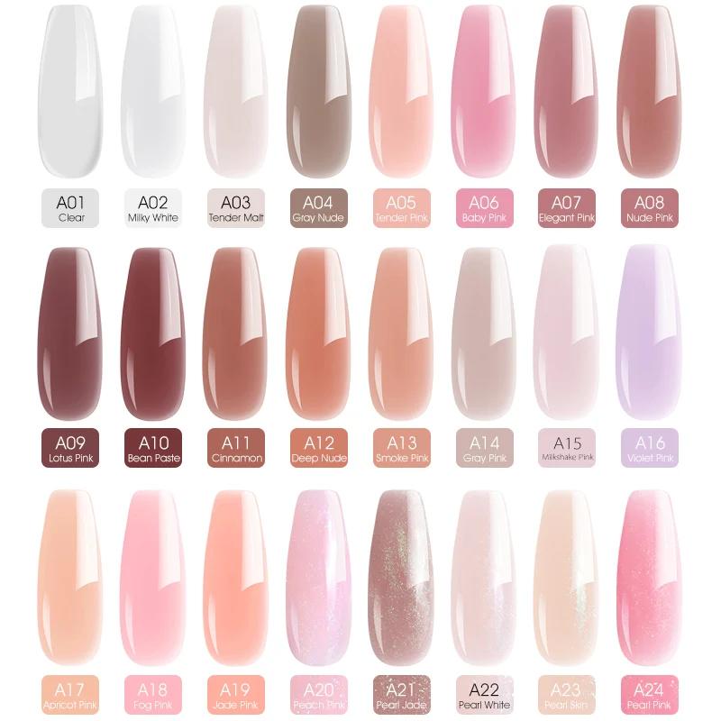 VENALISA Gel d'extension de couleur claire perle Glittle Gel Canni approvisionnement Camouflage fixa