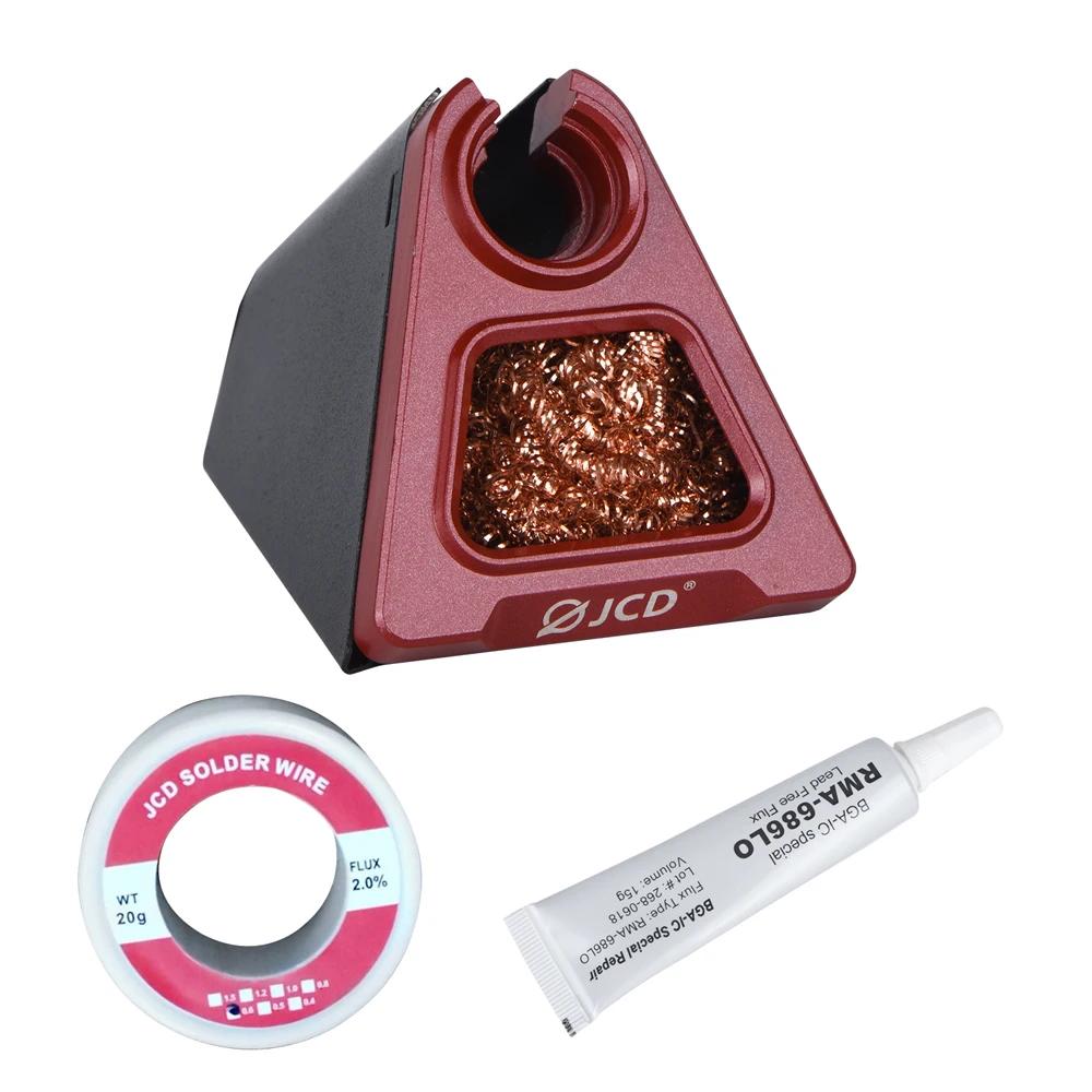 JCD 820 support de fer à souder électrique en alliage d'aluminium avec nettoyage de soudage boule de