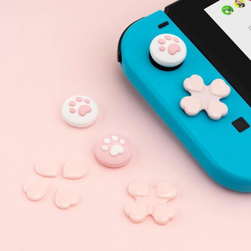 ABXY-Bouton de direction croisée D-Sub, autocollant de clé, Joystick, Thumb Stick, Grip Cap Cover, N