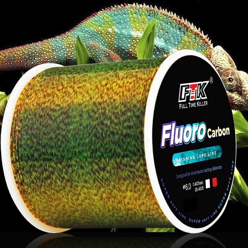 FTK 300/500m ligne de pêche Invisible ligne de revêtement en fluorocarbone moucheté 0.20mm-0.50mm 4.