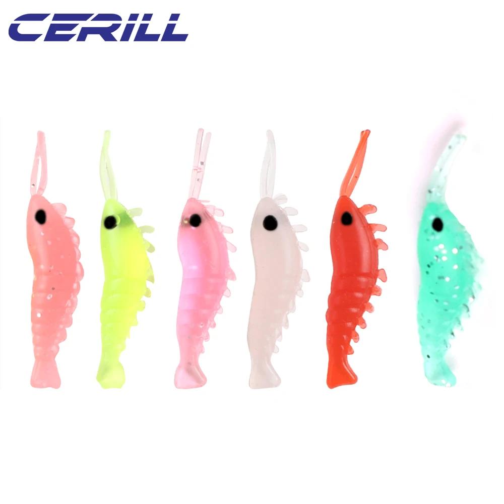 Cerill-Leurres de pêche en silicone souple, petit appât, carpe, bar, jigging, WobJeff, nageur Él, ma