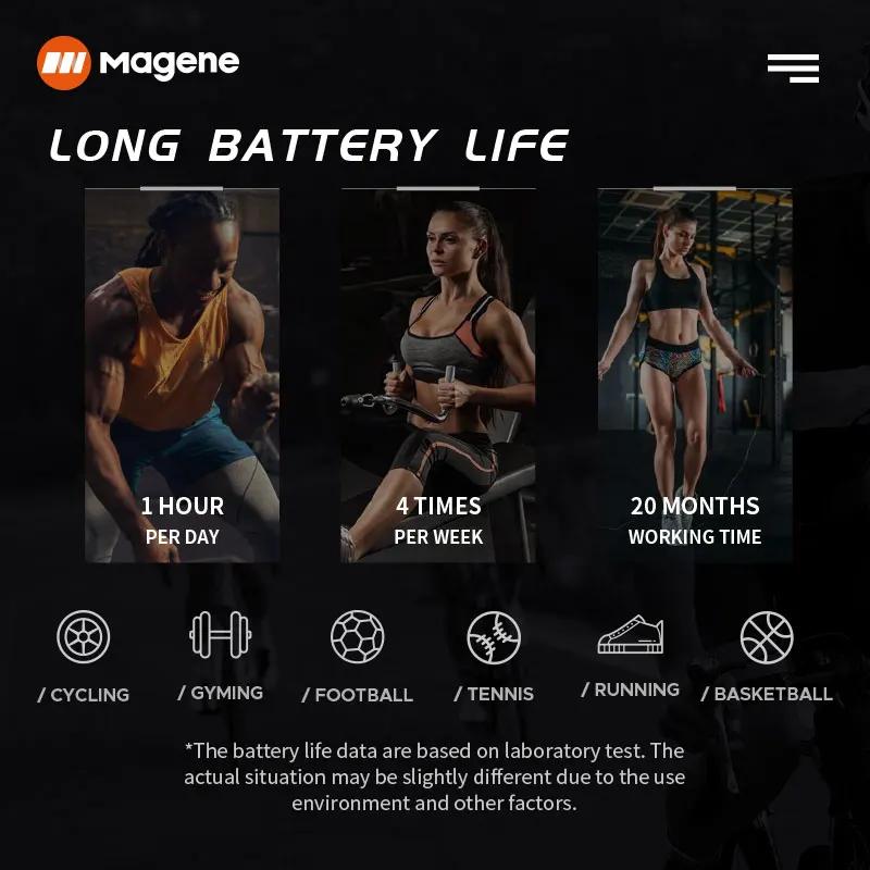 Magene Mover H64 capteur de fréquence cardiaque double Mode ANT Bluetooth avec sangle pectorale ordi
