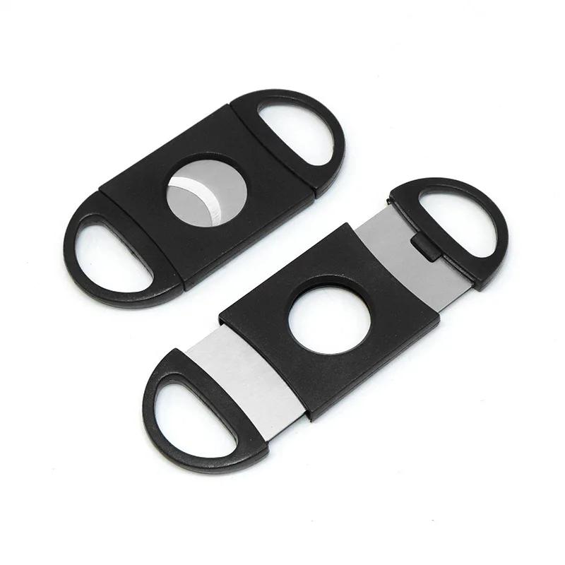 VISION AR Cutter de poche en acier inoxydable, double lame Zigamen, accessoires de coupe pour fumer,