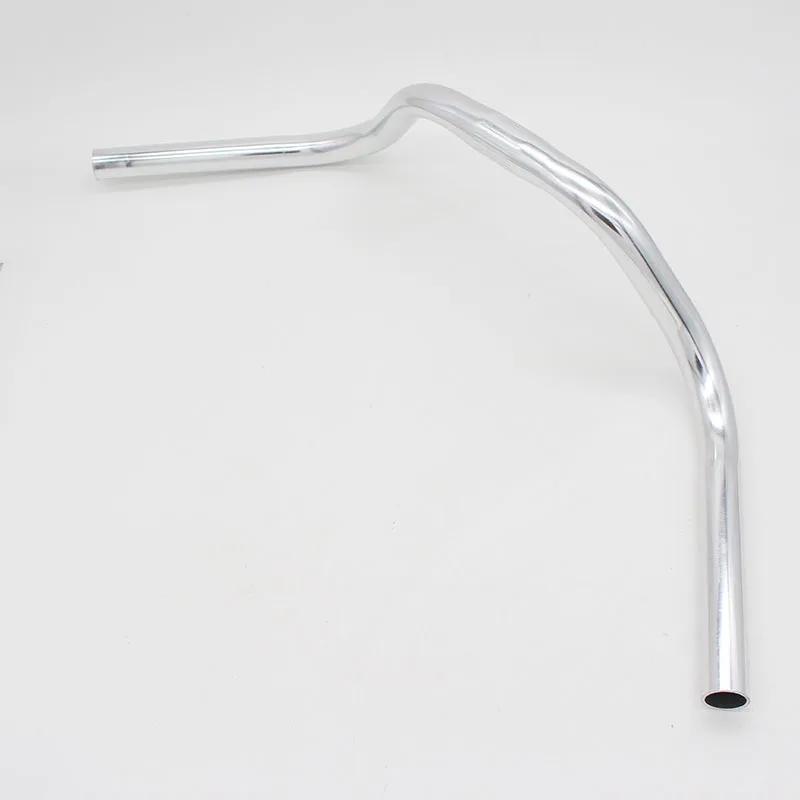 Guidon de vélo en alliage d'aluminium, guidon incurvé, poignées horizontales, grandes hirondelles, p