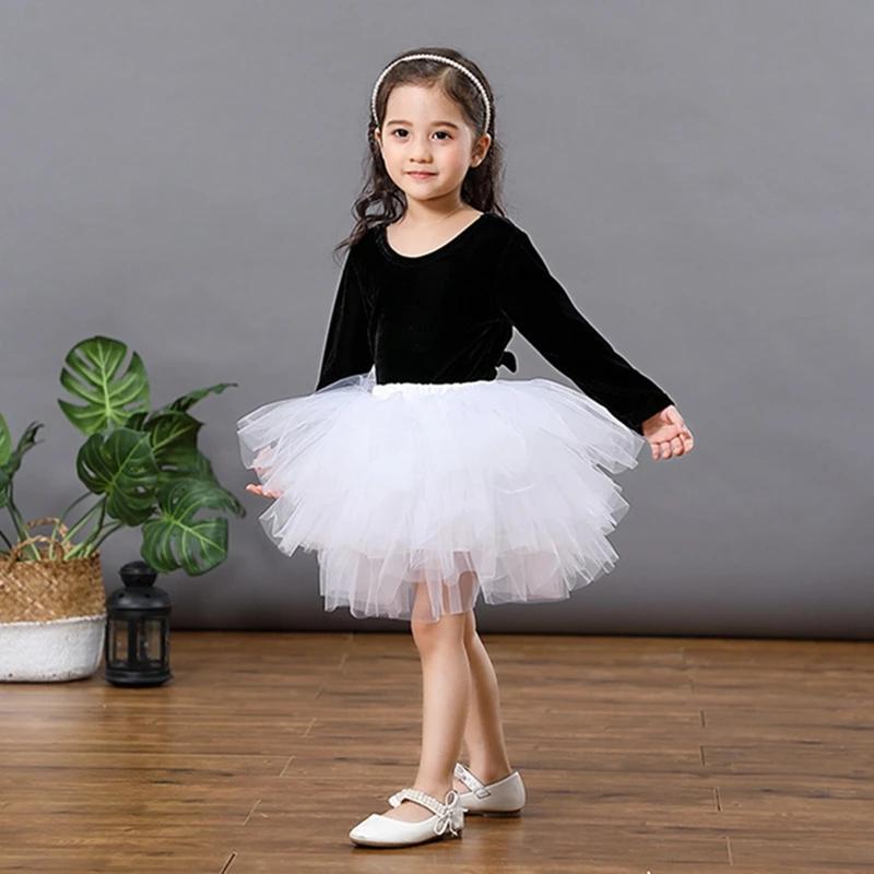 Mode filles Tutu Super moelleux 6 couches jupon princesse Ballet danse Tutu jupe enfants gâteau jupe