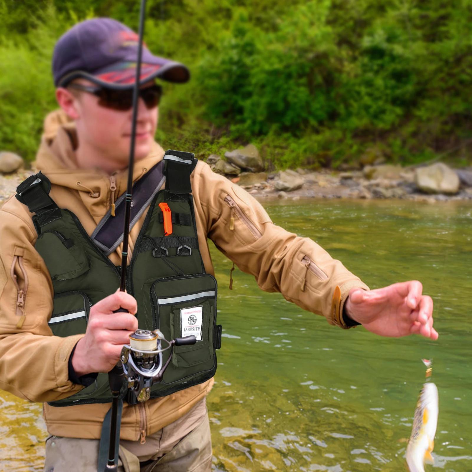 Gilet de sauvetage professionnel pour hommes, combinaison de flottabilité, gilets de pêche portables