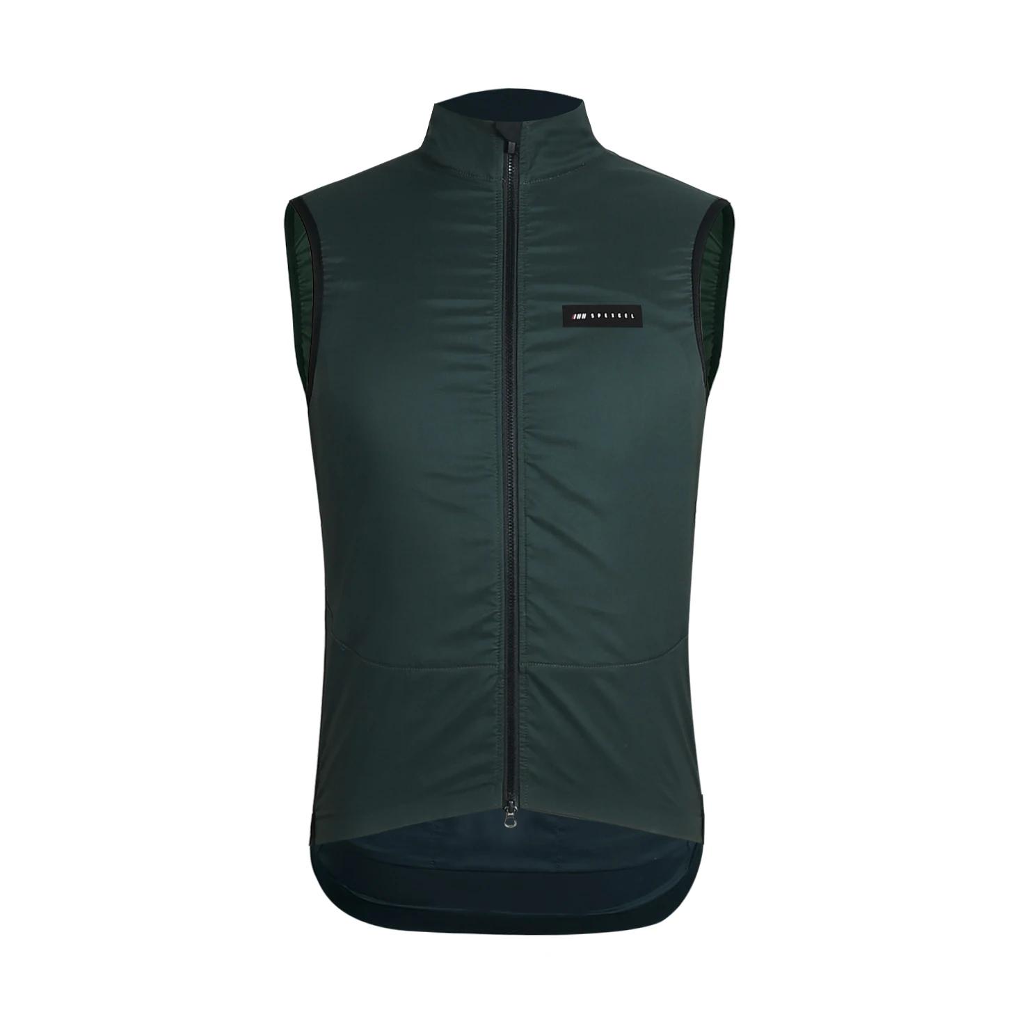 SPEXCEL – Gilet de cyclisme en molleton thermique, coupe-vent, 2 couches, avec 3 poches arrière, nou