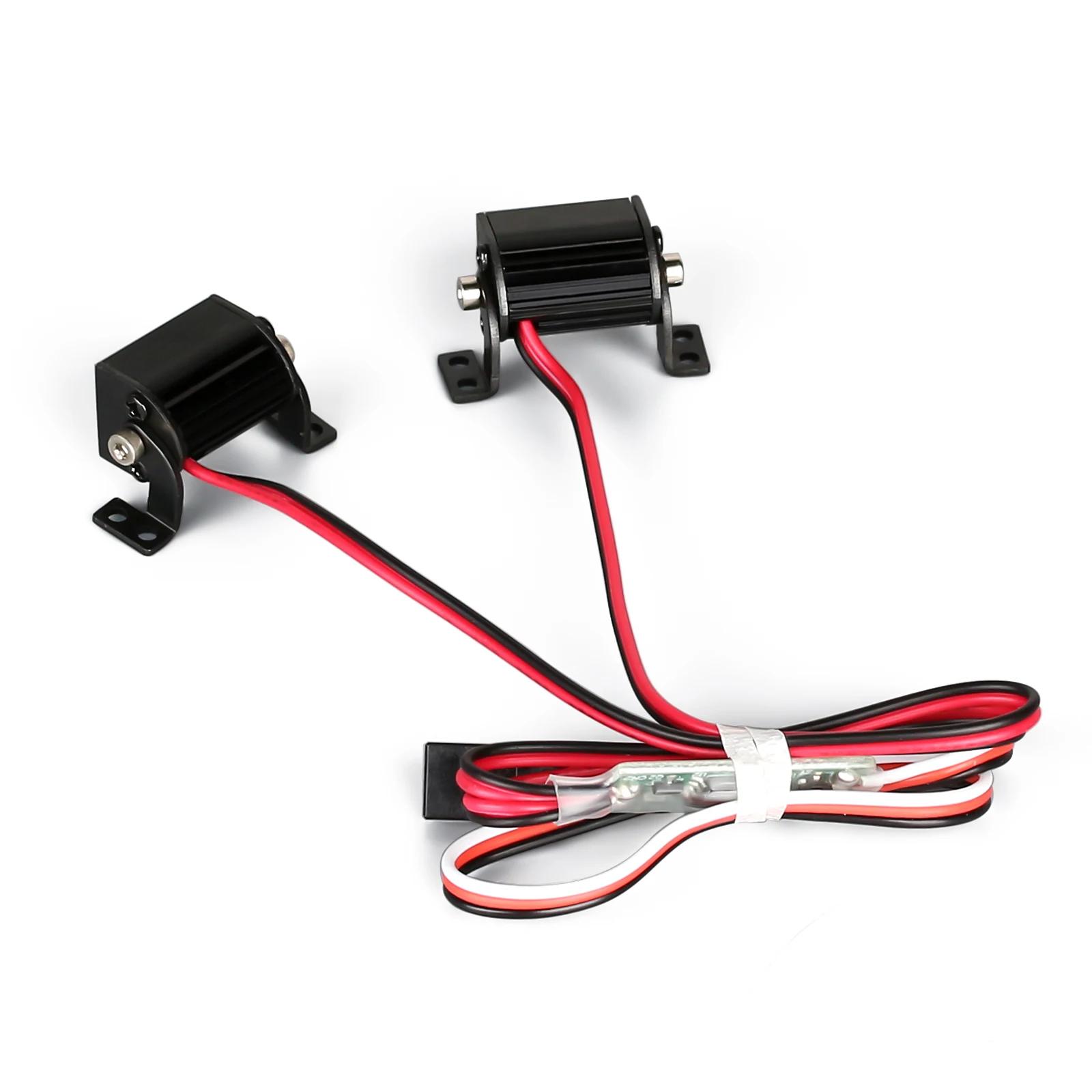 INJORA barre lumineuse 17/52/102/147mm pour voiture sur chenilles 1/10 RC Axial SCX10 90046 TRX-4 TA