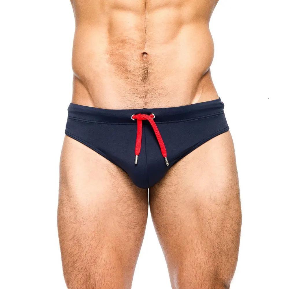 Sexy homme marque natation push-up pad maillot de bain taille basse natation hommes slips maillots d