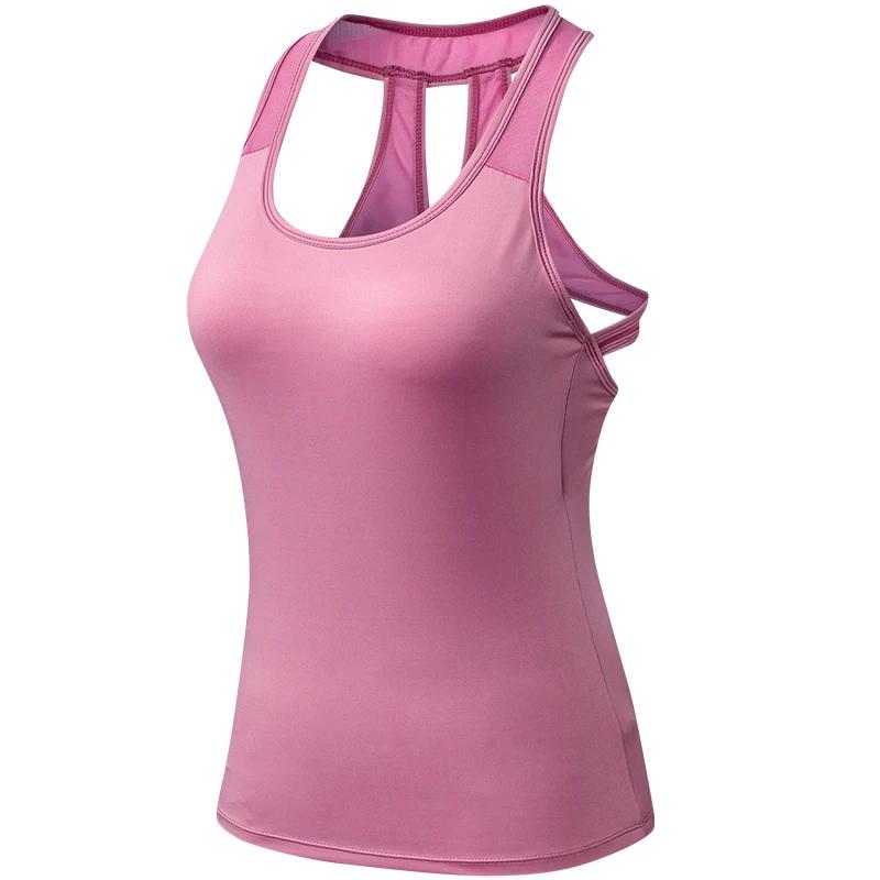 2023 dessus de Yoga gilet pour femmes haut de Sport Fitness chemise de Sport hauts de Yoga femme t-s