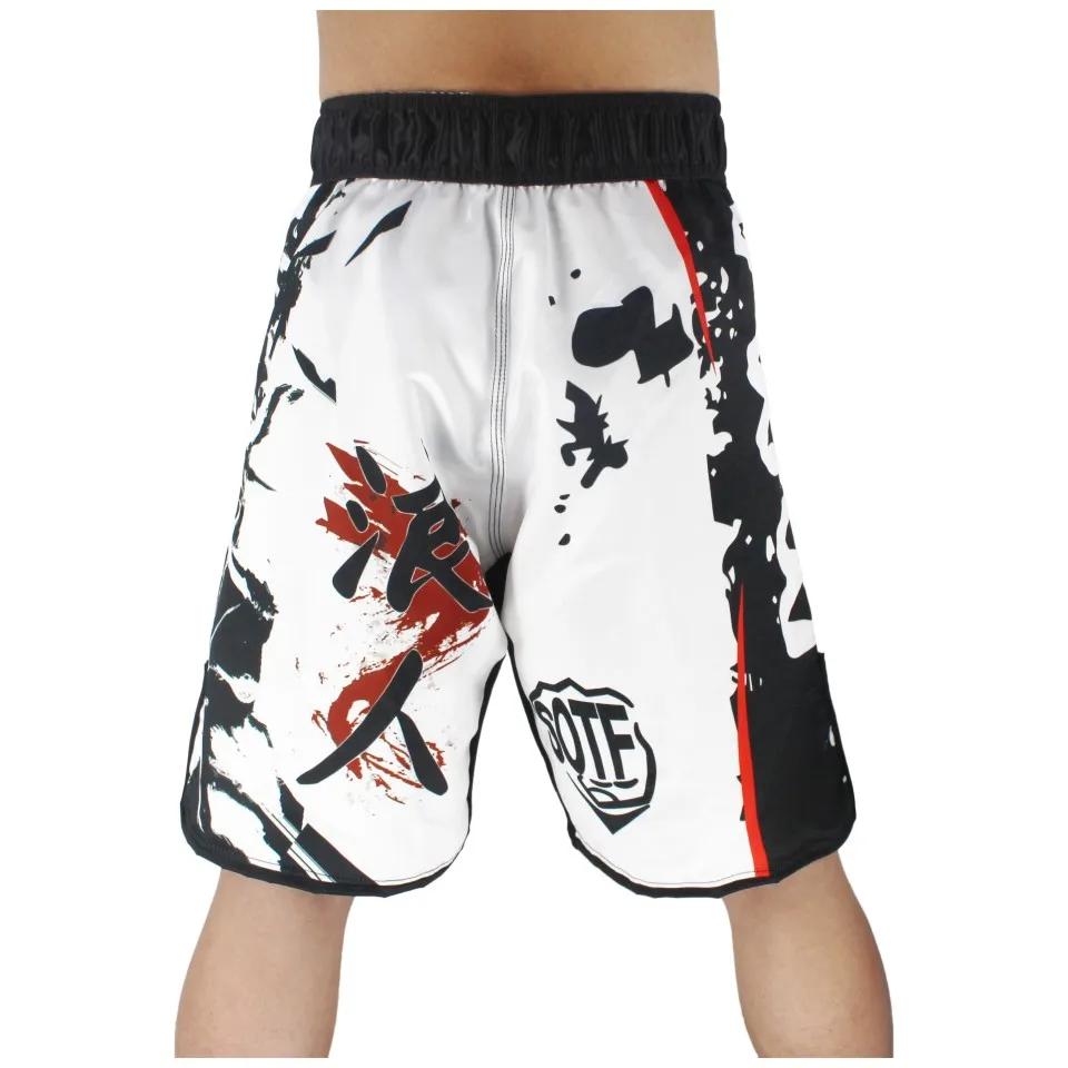 SOTF noir taille élastique Bushido Fitness féroce ninja combat sport shorts tigre Muay Thai mma shor