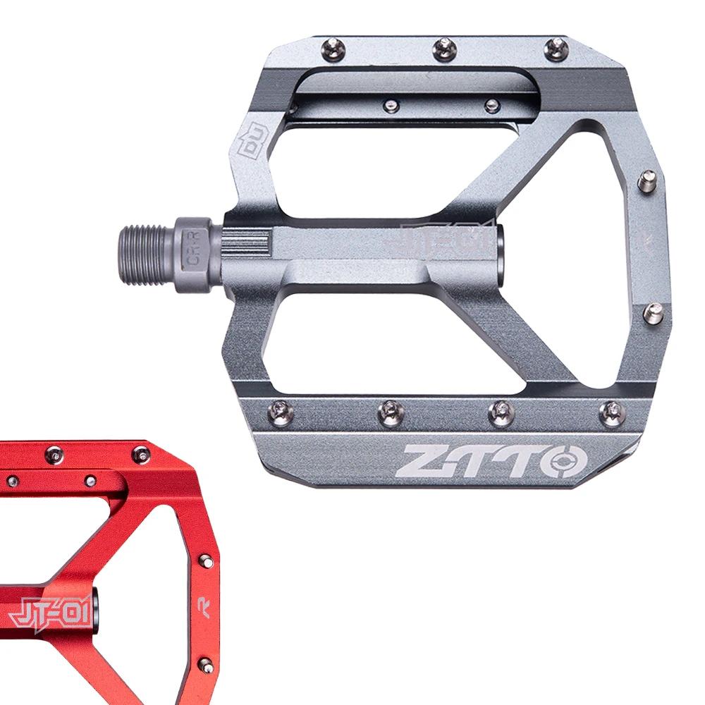 ZTTO vtt roulement en alliage d'aluminium pédale plate vélo bonne poignée léger 9/16 pédales grand p