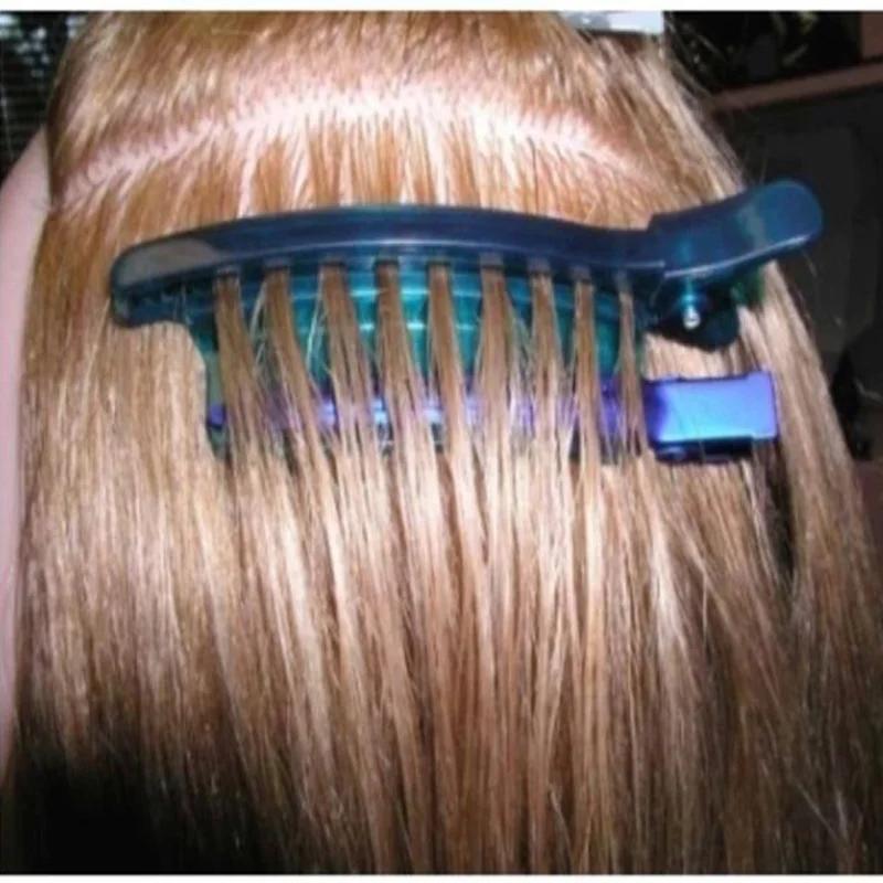 Clips de séparation faciles/vitesse, Clips de séparation de couleur bleue pour Extension de cheveux
