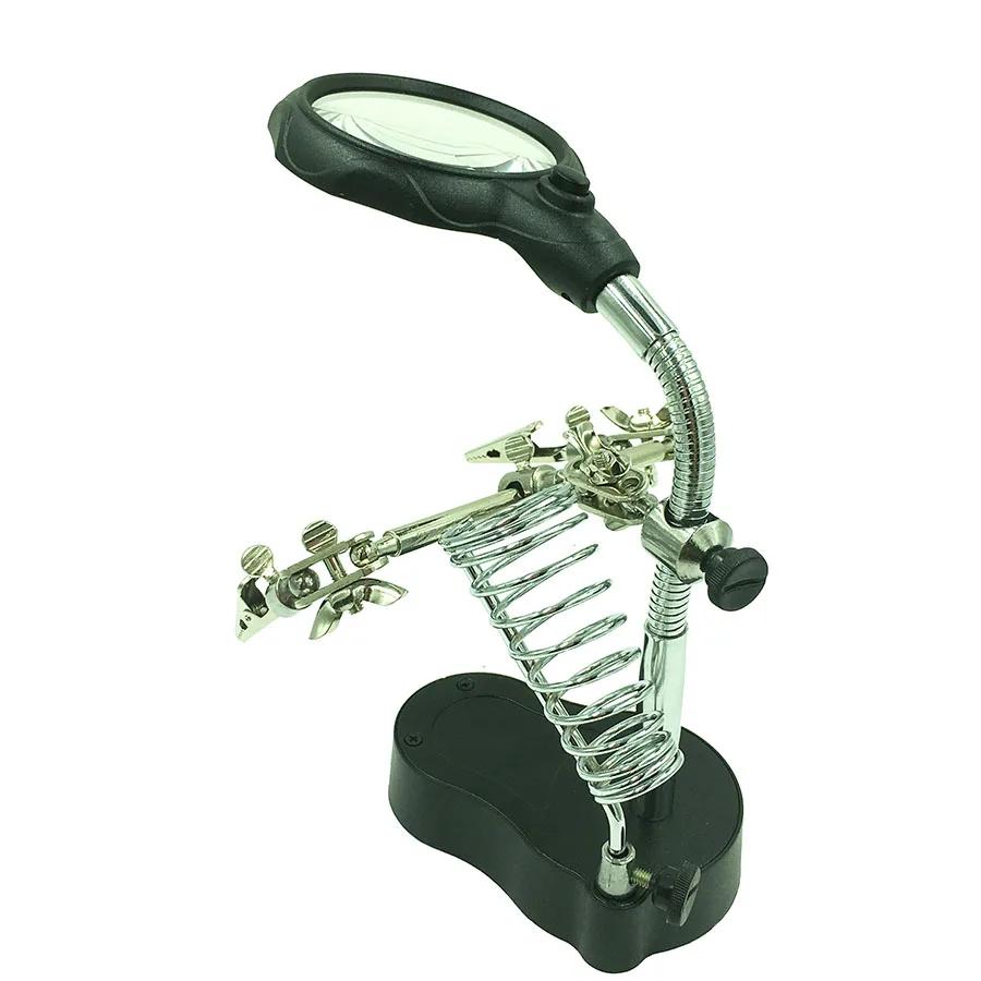 Support de Station de fer à souder avec loupe de soudage, pince à pince, aide à la troisième main, l